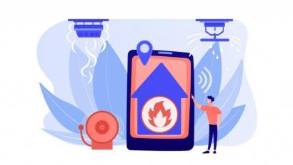 Smart Fire Alarm System illustration